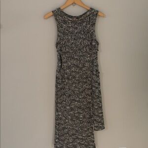 Free People Cora Asymmetrical Jacquard Knit Sleeveless Midi Dress Size Small